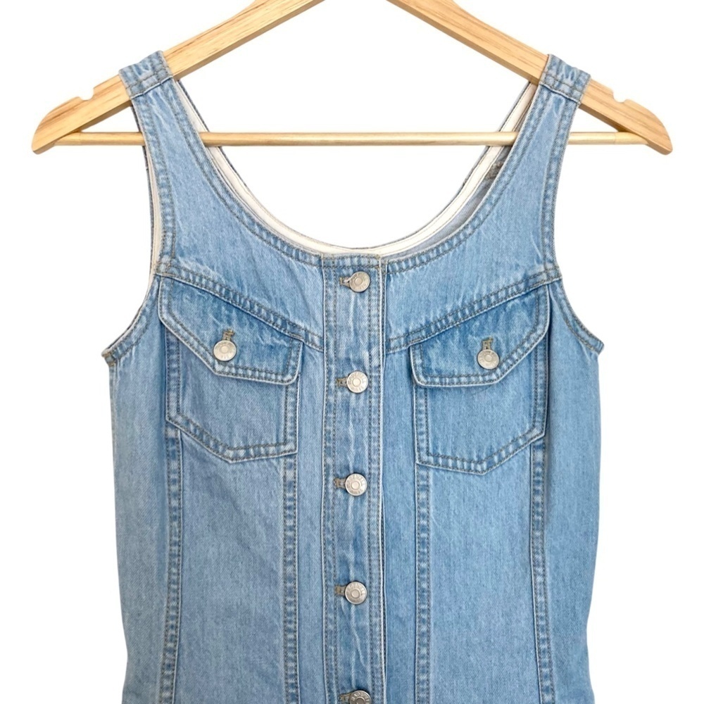 MADEWELL Denim Mini Dress in Blue Palomilla Wash - Picture 7 of 12